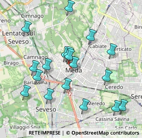 Mappa Via Roma, 20821 Meda MB, Italia (1.97278)