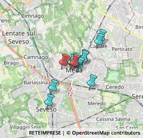 Mappa Via Roma, 20821 Meda MB, Italia (0.98833)
