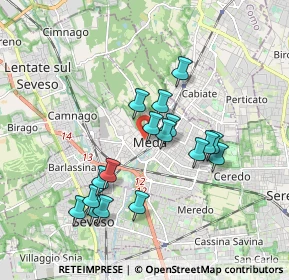 Mappa Via Roma, 20821 Meda MB, Italia (1.63765)