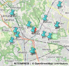 Mappa Via Roma, 20821 Meda MB, Italia (2.14643)