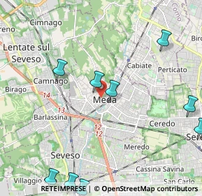 Mappa Via Roma, 20821 Meda MB, Italia (3.01455)