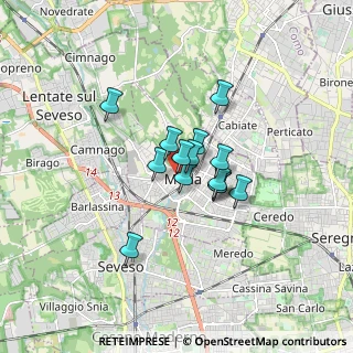 Mappa Via Roma, 20821 Meda MB, Italia (1.035)