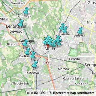 Mappa Via Giacomo Matteotti, 20821 Meda MB, Italia (1.618)