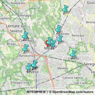 Mappa Via Giacomo Matteotti, 20821 Meda MB, Italia (1.89455)