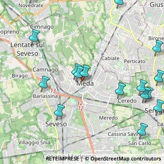 Mappa Via Giacomo Matteotti, 20821 Meda MB, Italia (2.8775)