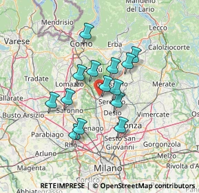 Mappa Via Giacomo Matteotti, 20821 Meda MB, Italia (10.48357)