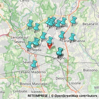 Mappa Via F. Turati, 22060 Cabiate CO, Italia (3.27579)