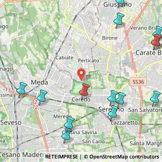 Mappa Via F. Turati, 22060 Cabiate CO, Italia (3.19429)