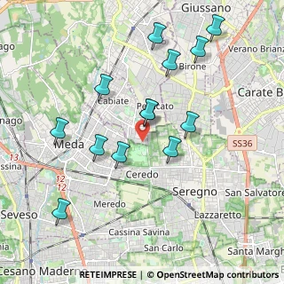Mappa Via F. Turati, 22060 Cabiate CO, Italia (1.93769)