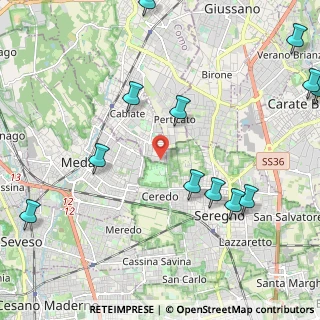 Mappa Via F. Turati, 22060 Cabiate CO, Italia (2.80167)