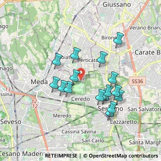 Mappa Via F. Turati, 22060 Cabiate CO, Italia (1.69188)