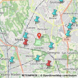 Mappa Via F. Turati, 22060 Cabiate CO, Italia (2.88667)