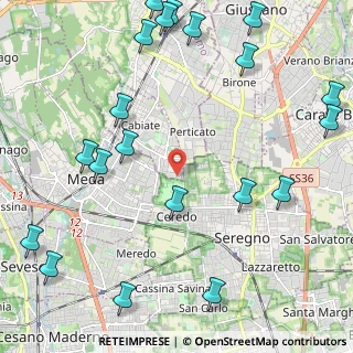 Mappa Via F. Turati, 22060 Cabiate CO, Italia (2.98)