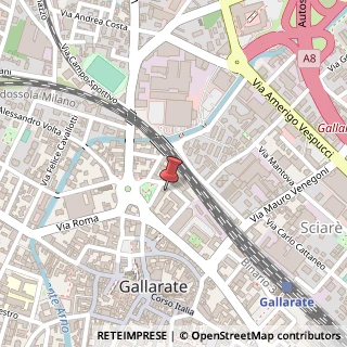 Mappa Via G. P. Puricelli, 3B, 21013 Gallarate, Varese (Lombardia)