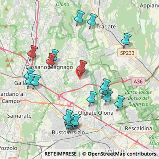 Mappa Via Giovanni Cimabue, 21054 Fagnano Olona VA, Italia (4.628)