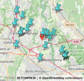 Mappa Arsizio, 21054 Fagnano Olona VA, Italia (3.953)