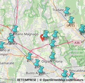 Mappa Via Giovanni Cimabue, 21054 Fagnano Olona VA, Italia (5.856)