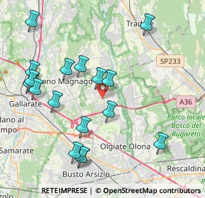 Mappa Via Giovanni Cimabue, 21054 Fagnano Olona VA, Italia (4.36235)