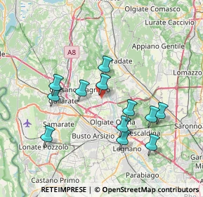 Mappa Via Giovanni Cimabue, 21054 Fagnano Olona VA, Italia (6.93833)