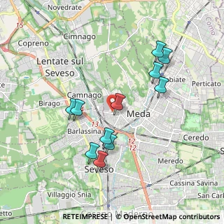 Mappa Via delle Cave, 20821 Meda MB, Italia (1.79636)