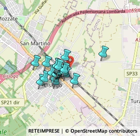 Mappa Via Tagliamento, 21040 Cislago VA, Italia (0.5965)