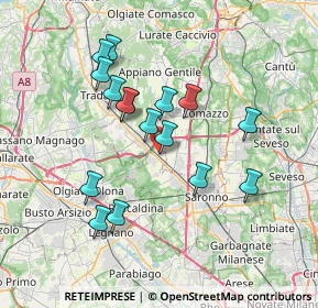 Mappa Via Tagliamento, 21040 Cislago VA, Italia (6.56313)