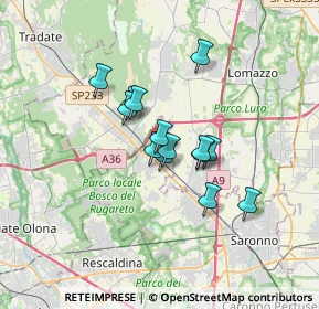 Mappa Via Tagliamento, 21040 Cislago VA, Italia (2.33786)