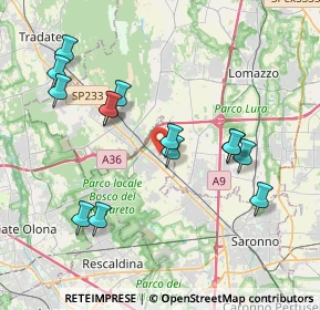 Mappa Via Tagliamento, 21040 Cislago VA, Italia (3.90071)