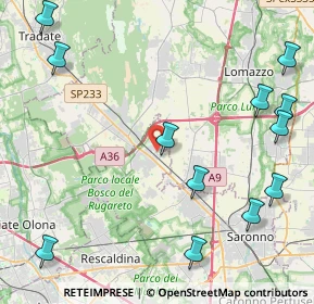 Mappa Via Tagliamento, 21040 Cislago VA, Italia (5.69333)