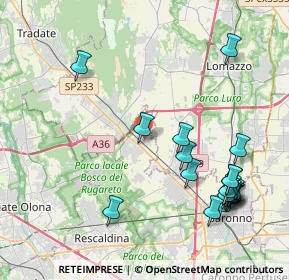 Mappa Via Tagliamento, 21040 Cislago VA, Italia (4.8455)