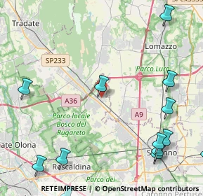 Mappa Via Tagliamento, 21040 Cislago VA, Italia (6.43571)