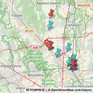 Mappa Via Cav.di, 21040 Cislago VA, Italia (4.76)