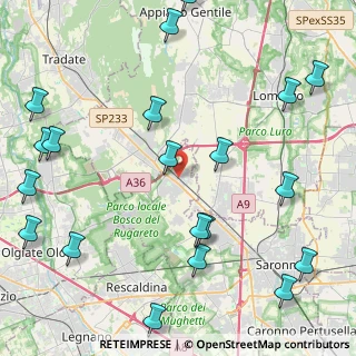 Mappa Via Cav.di, 21040 Cislago VA, Italia (5.833)