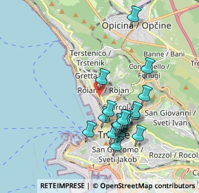 Mappa Via Tor S. Piero, 34135 Trieste TS, Italia (1.72)