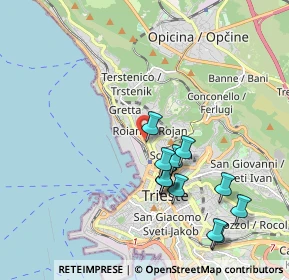 Mappa Via Tor S. Piero, 34135 Trieste TS, Italia (1.92)