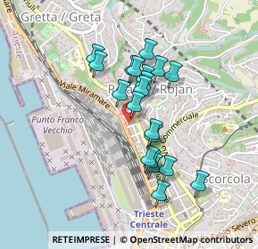 Mappa Via Tor S. Piero, 34135 Trieste TS, Italia (0.3565)