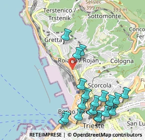Mappa Via Antonio Somma, 34135 Trieste TS, Italia (1.2475)