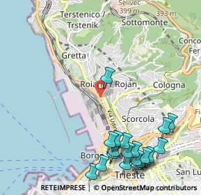 Mappa Via Antonio Somma, 34135 Trieste TS, Italia (1.3865)