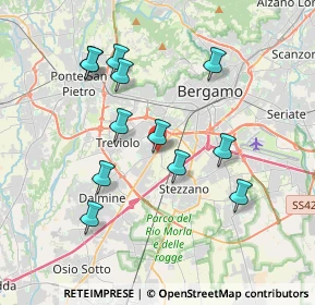 Mappa Via Provinciale, 24127 Bergamo BG, Italia (3.5875)