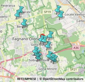 Mappa Via Cervino, 21050 Gorla Maggiore VA, Italia (1.824)