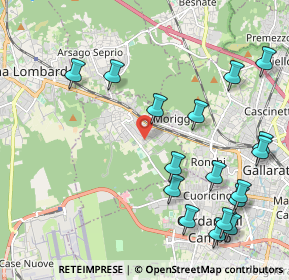 Mappa Via Privata W. A. Mozart, 21011 Casorate Sempione VA, Italia (2.51)