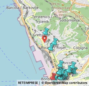 Mappa Via dei Baseggio, 34136 Trieste TS, Italia (1.552)
