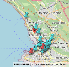 Mappa Via dei Baseggio, 34136 Trieste TS, Italia (1.9165)