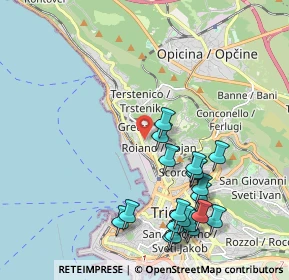 Mappa Via dei Baseggio, 34136 Trieste TS, Italia (2.2505)