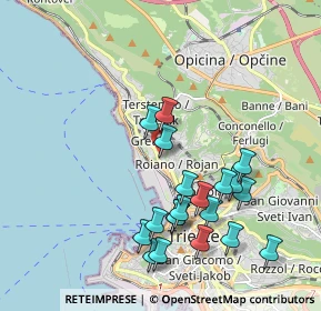 Mappa Via dei Baseggio, 34136 Trieste TS, Italia (1.984)