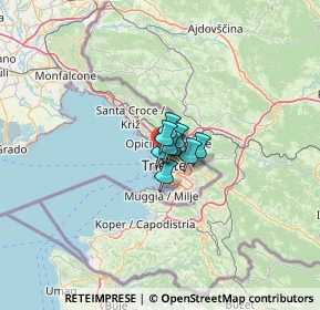 Mappa Via dei Baseggio, 34136 Trieste TS, Italia (8.68)