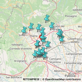 Mappa Via Pagani, 36030 Montecchio Precalcino VI, Italia (11.284)