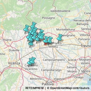 Mappa Vicolo Bel Comune, 35018 San Martino di Lupari PD, Italia (10.76889)