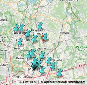 Mappa Via dell'Asilo, 23880 Casatenovo LC, Italia (8.5225)