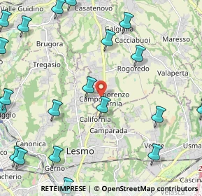 Mappa Via dell'Asilo, 23880 Casatenovo LC, Italia (3.119)